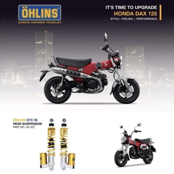 Ohlins HO227 for Dax125 - FOX Gromer: Parts for Honda MSX125 Grom,  Monkey125, &...