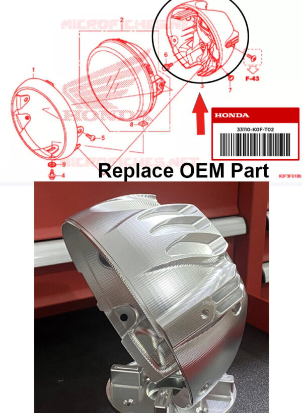 oem Case Headlight CNC for Honda Monkey125/Dax125